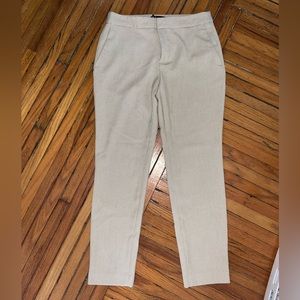 Cream colored dress pants with dots size 4